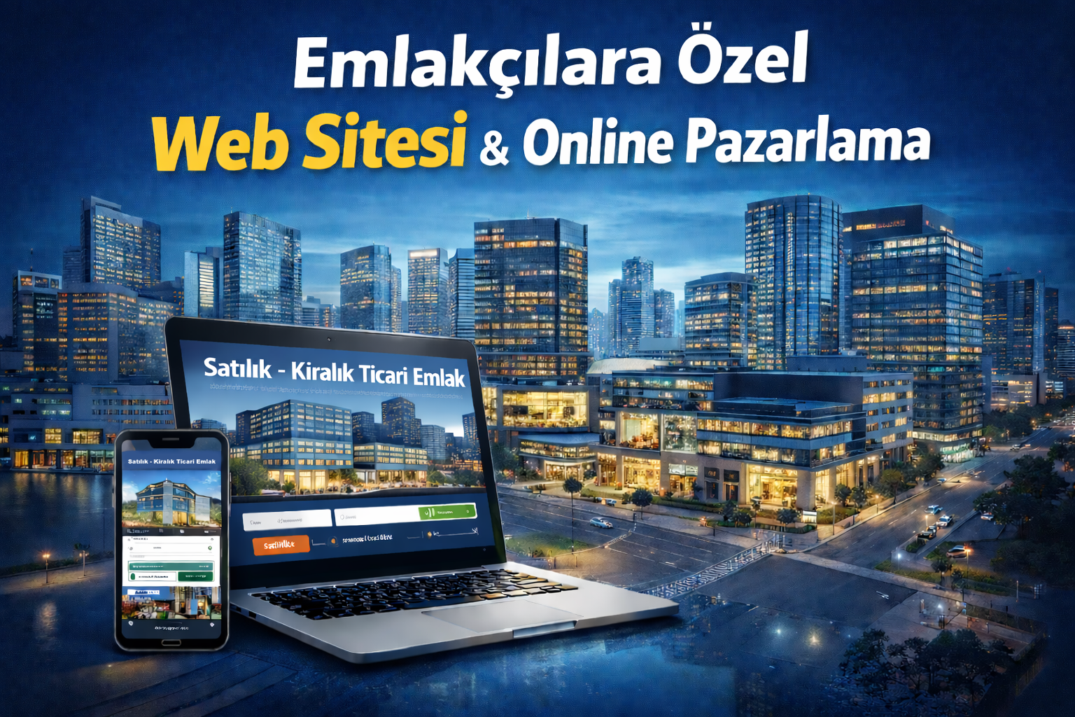 Emlakçılara özel web sitesi örnek çalışma