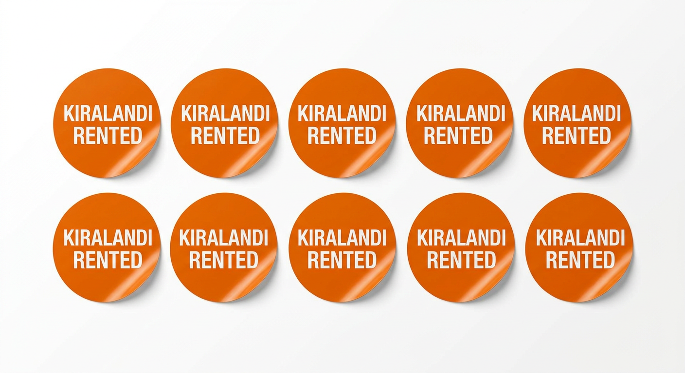 KİRALANDI Sticker Seti (10 adet)