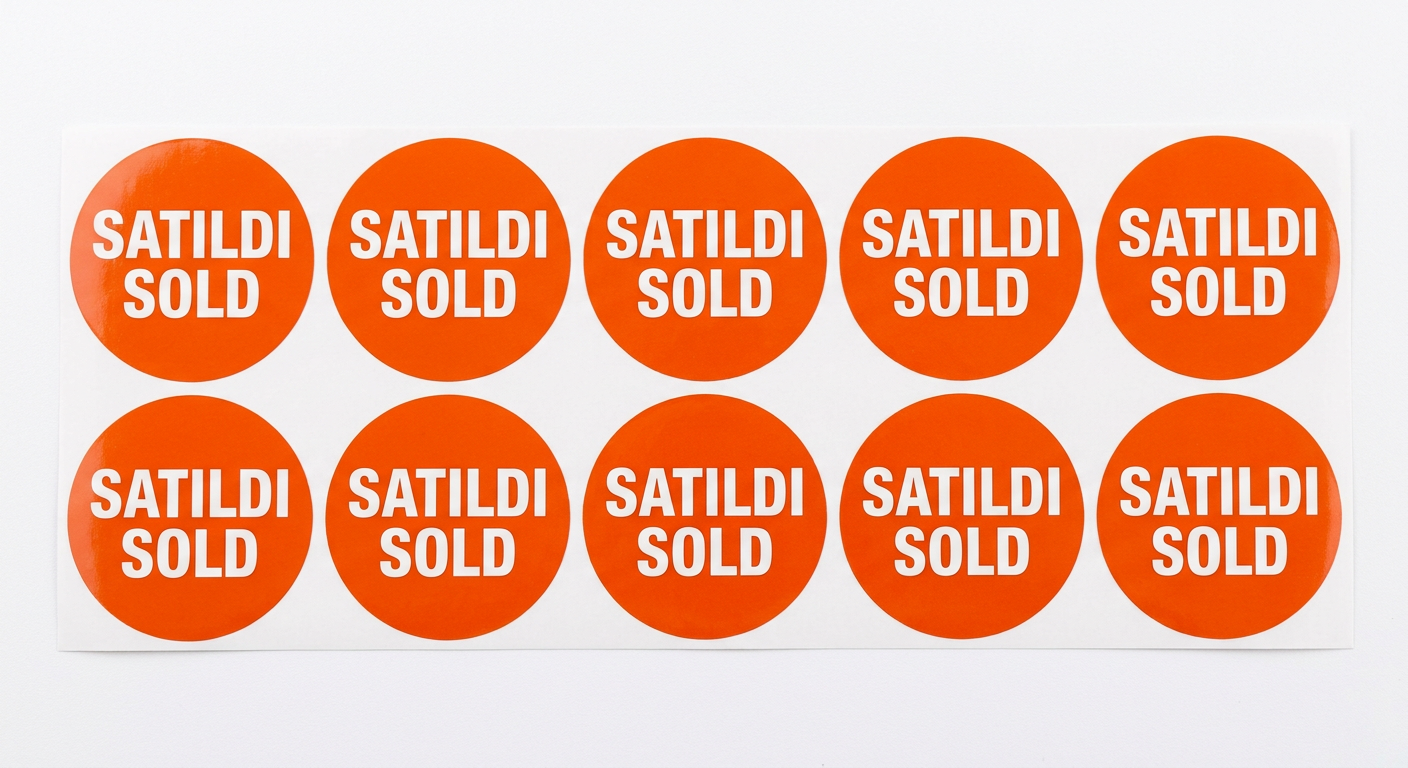 Satıldı / Kiralandı Stickerları
