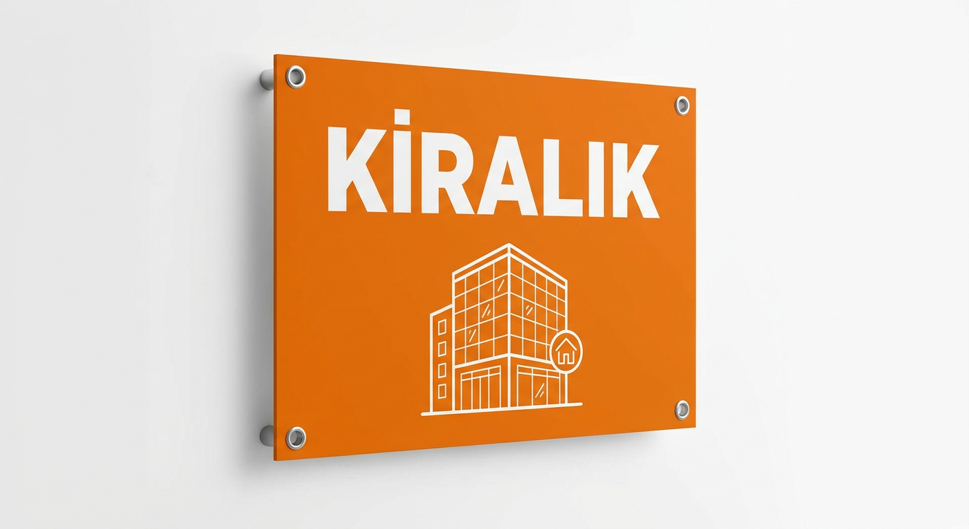70×100 cm Kiralık Levhası